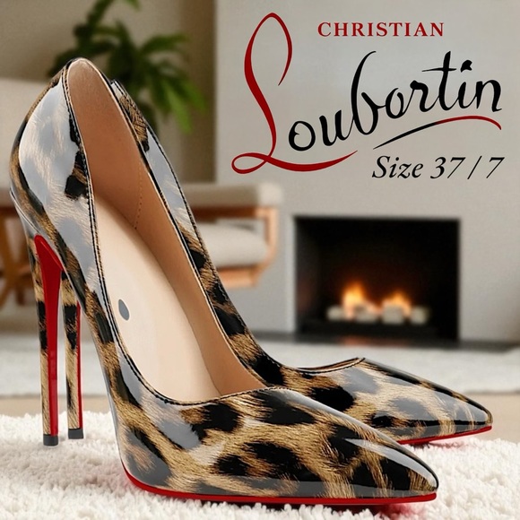 Christian Louboutin So Kate 120 Patent Leopard Pump